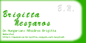 brigitta meszaros business card